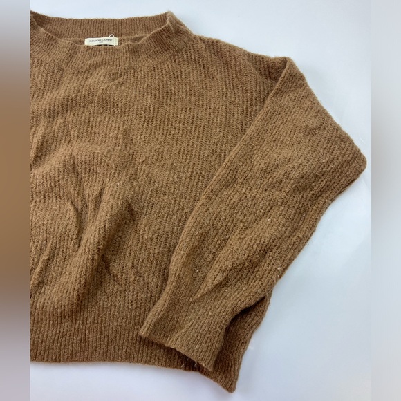 Alexandre Laurent Brown Ribbed Knit Sweater N274-5 - Picture 4 of 8